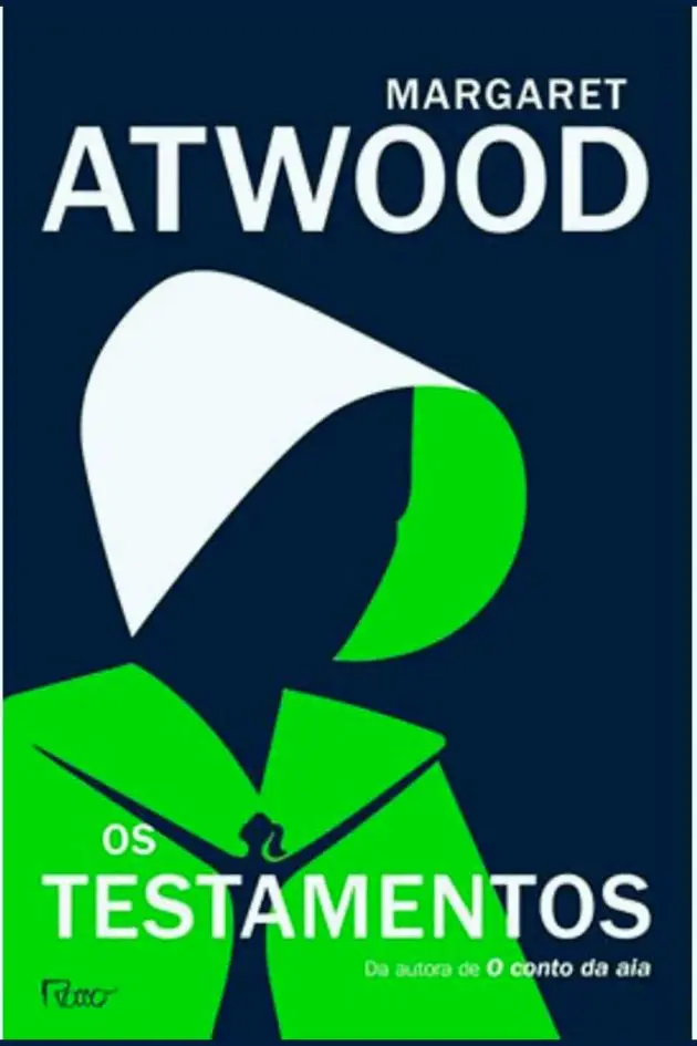 Capa do livro Os Testamentos, de Margaret Atwood, continuação de O Conto da Aia com foco em resistência feminina