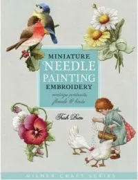 capa do livro miniature needle painting embroidery