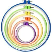 conjunto de 5 bastidores de plástico com tarraxa